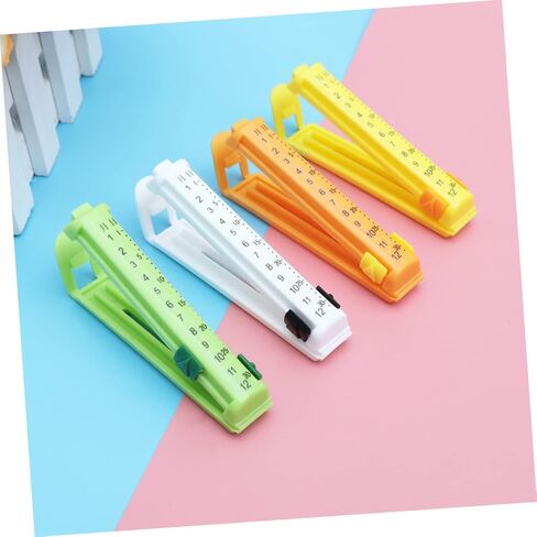 12Pcs Food Bag Clips Date Seal Heavy Duty Plastic Food Sealer Clips for Snacks Airtight Storage Kitchen Tool for Home Use Random Color in Saudi Arabia