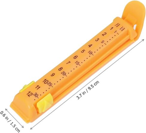 12Pcs Food Bag Clips Date Seal Heavy Duty Plastic Food Sealer Clips for Snacks Airtight Storage Kitchen Tool for Home Use Random Color in Saudi Arabia