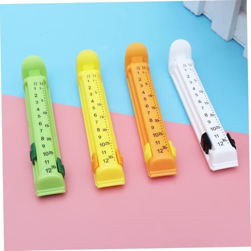 12Pcs Food Bag Clips Date Seal Heavy Duty Plastic Food Sealer Clips for Snacks Airtight Storage Kitchen Tool for Home Use Random Color in Saudi Arabia