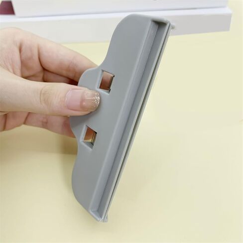 4 Pack Chip Bag Clip Heavy Duty 4 inch 10CM Food Clips Sealer for Kitchen Storage Snack Bread Sealing Chips Bags Clamp Air Tight Fresh-Keeping Plastic Seal Grip, Grey in Kuwait