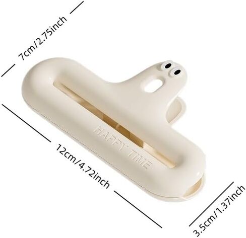 Food Sealing Clips Cute Cartoon Design Moisture-Proof Reusable Multi-Functional Snack Bag Clips for Kitchen Pantry Lunch Travel, Red in Saudi Arabia