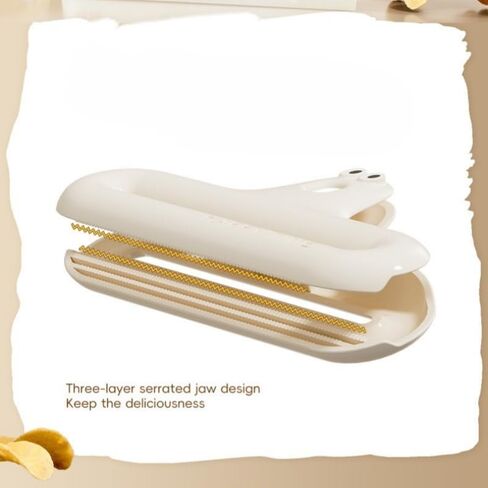 Food Sealing Clips Cute Cartoon Design Moisture-Proof Reusable Multi-Functional Snack Bag Clips for Kitchen Pantry Lunch Travel, Red in Saudi Arabia