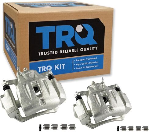 TRQ Front Disc Brake Caliper Pair Set Compatible with 2001-2007 Toyota Highlander in Kuwait