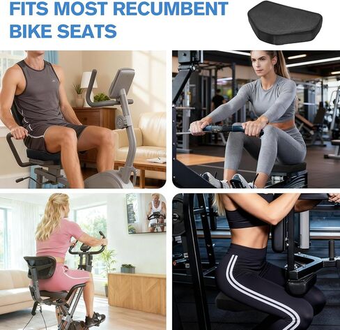 وسادة مقعد الدراجة المستلقية، وسادة مريحة لمقعد الدراجة مع غطاء قابل للغسل ومضاد للانزلاق، وسادة بساط إسفنجية عالمية لآلة التجديف in Kuwait