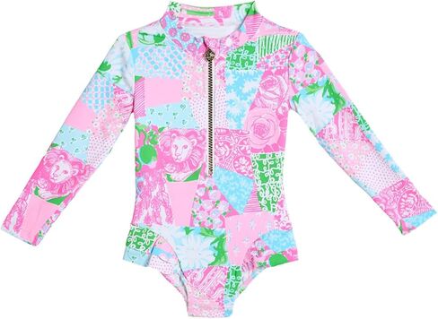 ليلي بوليتزر للفتيات Denning Rashguard بعامل حماية من الأشعة فوق البنفسجية 50+ (طفل صغير/طفل صغير/طفل كبير) in Kuwait