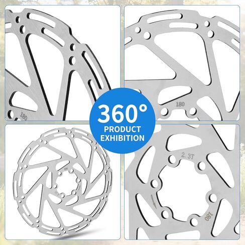 JERBOR Disc Brake Rotor for Rad Power RadRunner 2025 MaxMY25 2024-2025 RadExpand E-bike, Front and Rear Steel Disc Brake Wear Resistant Brake Rotor for Rad Power E-bike Accessories in Saudi Arabia
