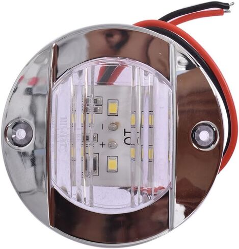 Genuine 2X Round 3" Marine Boat Stern Transom Lights White 6 LED Courtesy Light 12V OEM Genuine Replacement in Saudi Arabia