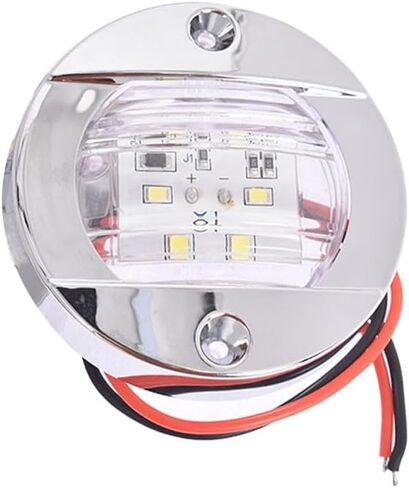Genuine 2X Round 3" Marine Boat Stern Transom Lights White 6 LED Courtesy Light 12V OEM Genuine Replacement in Saudi Arabia