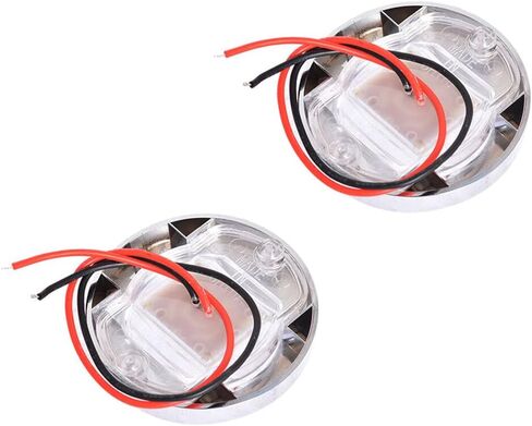Genuine 2x Round 3" Marine Boat Stern Transom Lights White 6 LED Deck Courtesy Light OEM Genuine Replacement in Saudi Arabia