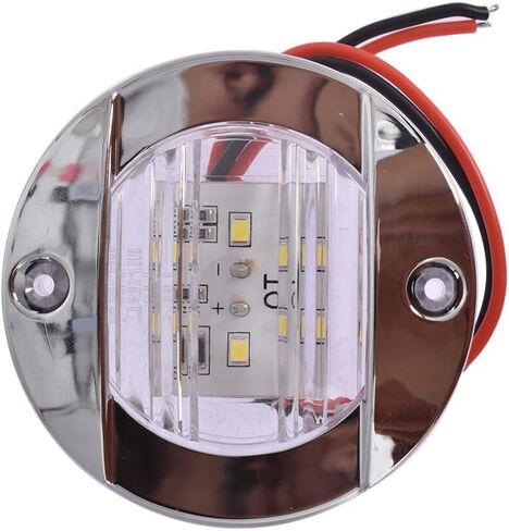 Genuine 2x Round 3" Marine Boat Stern Transom Lights White 6 LED Deck Courtesy Light OEM Genuine Replacement in Saudi Arabia