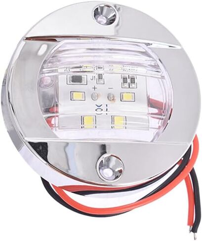Genuine 2x Round 3" Marine Boat Stern Transom Lights White 6 LED Deck Courtesy Light OEM Genuine Replacement in Saudi Arabia