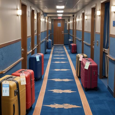 6 علامات أمتعة الرحلات الرحلية و 2 حزمة سيروز سفن الحبل مع حبلات هوية مقاومة للماء علامات الأمتعة مع حلقات الختم والصلب لروحيات الرحلات البحرية 2025 يجب أن يكون in Kuwait