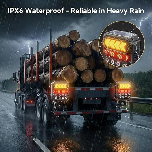 Solar Wireless Trailer Lights, 20H+ Max Runtime USB-C Rechargeable Magnetic Towing Lights Kit, IPX6 Waterproof Heavy-Duty Tow Lights for Boat Trailer, RV, Truck, Camper in Saudi Arabia