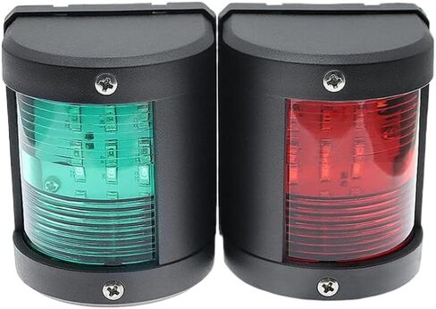 LED أضواء الملاحة مصباح أحمر أخضر اللون 12 فولت 24 فولت متوافق مع قارب يخت قارب البحرية (1 قطعة الضوء الأخضر) in Kuwait