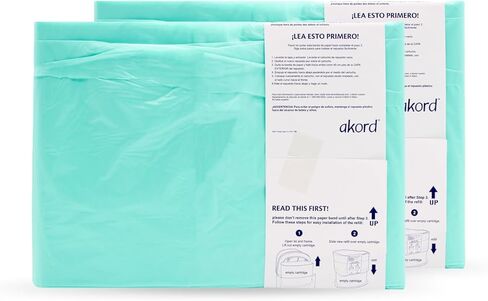 AKORD Janibell 330 Refill Liners 2-Pack for Adult Brief Disposal Pails, Lightly Scented, Stretch-Resistant, Zero-Waste Continuous Liner System in Saudi Arabia