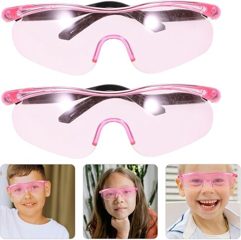 Didiseaon 2pcs Protective Eyewear Safety Glasses for Shooting Games, Pink Anti-glare Goggles with Eye Protection for in Saudi Arabia