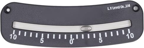 Professional Tube Clinometer Inclinometer with Clear Scale and Mounting Hole for Precise Angle Measurement from-10° to +10° Durable ABS Construction in Saudi Arabia