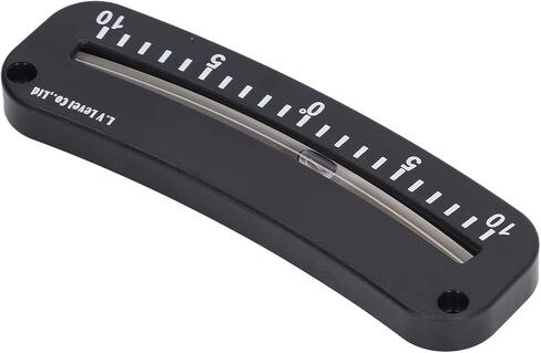 Professional Tube Clinometer Inclinometer with Clear Scale and Mounting Hole for Precise Angle Measurement from-10° to +10° Durable ABS Construction in Saudi Arabia