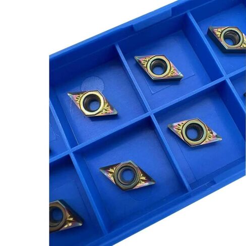 20pcs CCGT060204/21.51-AK DCGT070204/21.51-AK Aluminum Inserts DLC Colorful Coating Carbide Turning Inserts Boring and Outer circlr for Aluminum Copper Plastic Cutting in Saudi Arabia