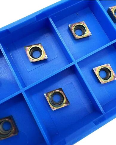 20pcs CCGT060204/21.51-AK DCGT070204/21.51-AK Aluminum Inserts DLC Colorful Coating Carbide Turning Inserts Boring and Outer circlr for Aluminum Copper Plastic Cutting in Saudi Arabia