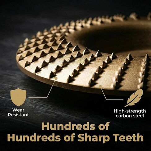 8-piece set of 4-inch angle grinder woodworking carving piece set, professional wood polishing tool set suitable for carving, shaping, polishing and finishing in Kuwait