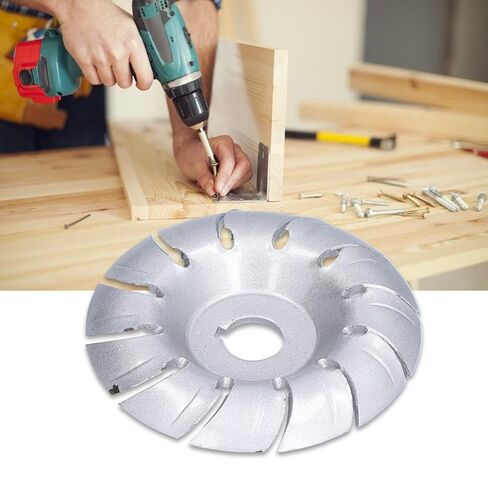 3.5in Wood Carving Disc, Manganese Steel Angle Grinder Wheel, 12 Teeth, for Wood Repair, Root Carving, Sanding in Saudi Arabia