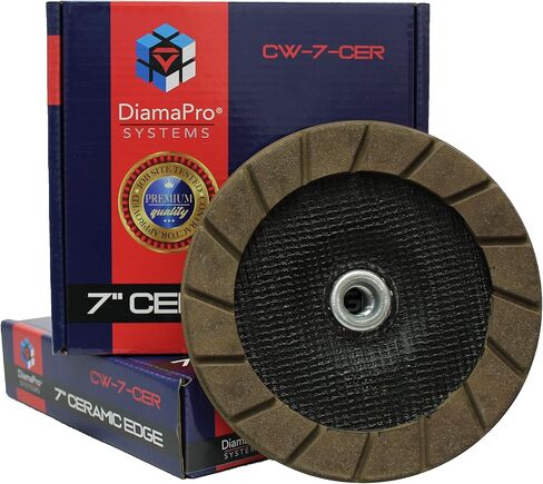 عجلة طحن الخرسانة السيراميكية ذات حافة سيراميك مقاس 7 بوصة، طحن وإعداد وإزالة الطلاء (30 حبيبة) in Kuwait