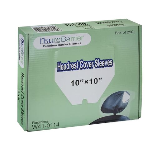 Pearson Smile Dental Disposable Headrest Cover Plastic 10" X 10" 250/box Clear in Kuwait