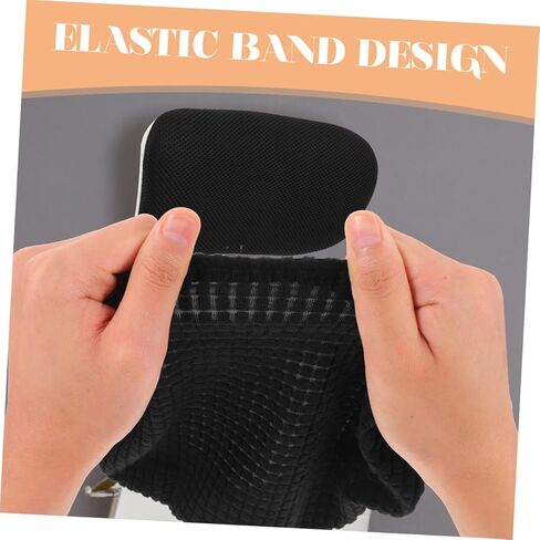 2pcs Office Chair Headrest Cover Elastic Stretch Computer Chair Head Pillow Protector Easy Install Head Support Cushion Sleeve for Desk in Saudi Arabia