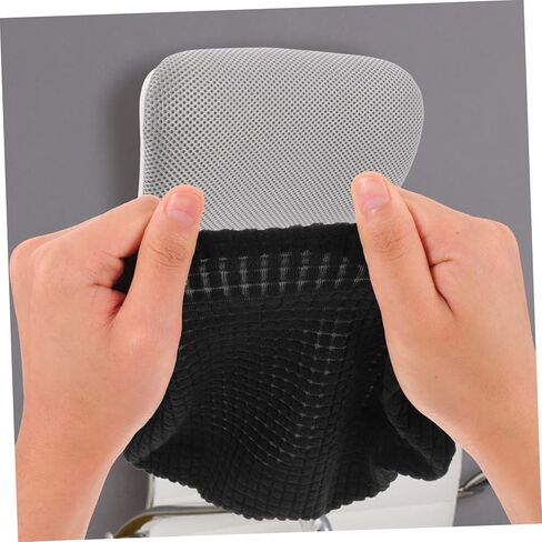 VICASKY Office Chair Headrest Cover Black Head Pillow Slipcover Practical Swivel Computer Chair Head Cushion Protector for Office Use in Saudi Arabia