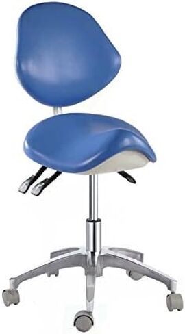 Deluex Dental Mobile Chair Saddle Doctor's Stool PU Leather Dentist Chair New in Kuwait