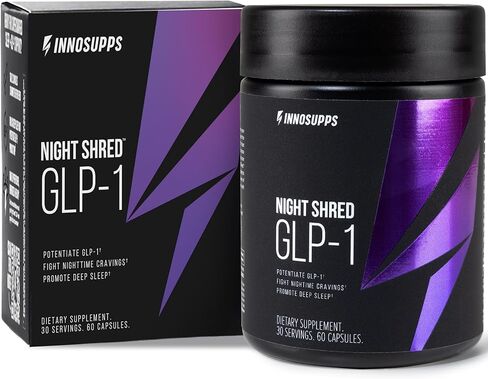 Innosupps Night Shred ™ GLP-1 | حرق الدهون في الليل + دعم النوم | شهية ، استقلاب ودعم الإجهاد | Akkermansia + Ashwagandha | 60 كبسولات. 30 حصص. in Kuwait