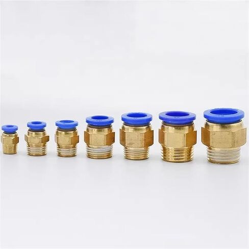 Pneumatic Air Connector Fitting PC 4/6/8/10/12mm Thread 1/8 1/4 3/8 1/2 Hose Fittings Pipe Quick Connectors(PC6-M10x1) in Saudi Arabia