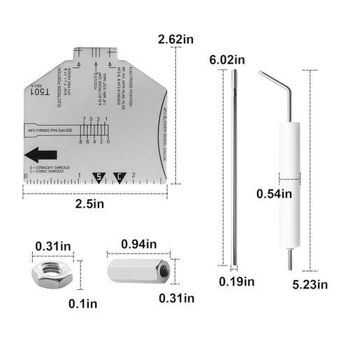 QQZ Electrode Insulator Assembly 5780 for Beckett Oil Burner Electrode Kit AF, AFG, AR, SF and SR Burners with Blast Tube Up to 9" in Kuwait
