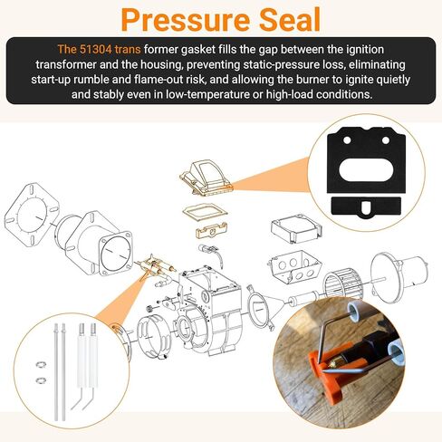 5780 Electrode Insulator Assembly Z2000 Setting Gauge and 51304 Trans Former Gasket Replacement Kit Compatible with Beckett AF/AFG/SF/SR and AFII Oil Burners in Kuwait
