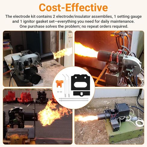 5780 Electrode Insulator Assembly Z2000 Setting Gauge and 51304 Trans Former Gasket Replacement Kit Compatible with Beckett AF/AFG/SF/SR and AFII Oil Burners in Kuwait