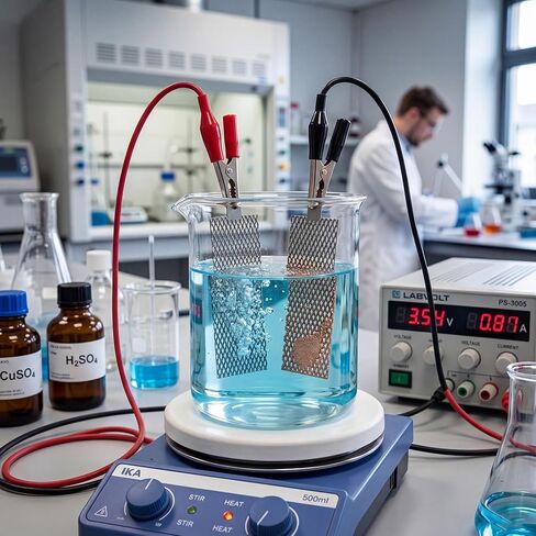 أنود التيتانيوم المطلي بالروثينيوم إيريديوم - قطب Ru-Ir/Ti MMO - قطب كهربائي عالي الكفاءة لتطور الكلور لمحلول ملح حمام السباحة، ومعالجة مياه الصرف الصحي، والأبحاث المعملية in Kuwait