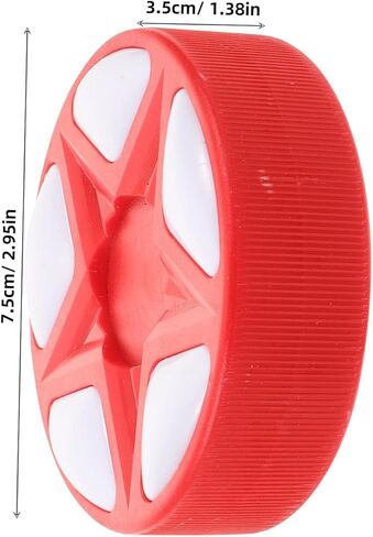 Milisten Roller Hockey Puck Red 1pcs Indoor Outdoor Soft Hockey Ball Training Game Practice Equipment for Stick Handling Skill Development in Kuwait