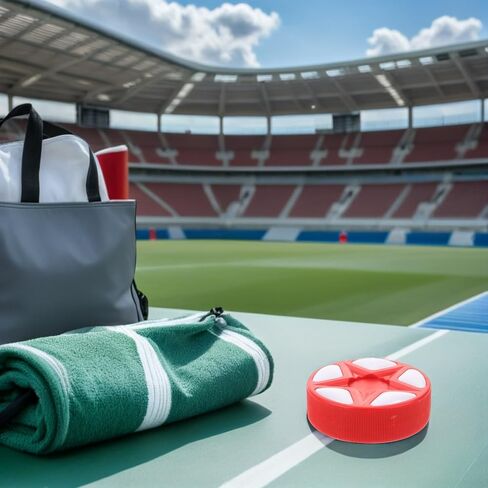 Milisten Roller Hockey Puck Red 1pcs Indoor Outdoor Soft Hockey Ball Training Game Practice Equipment for Stick Handling Skill Development in Kuwait