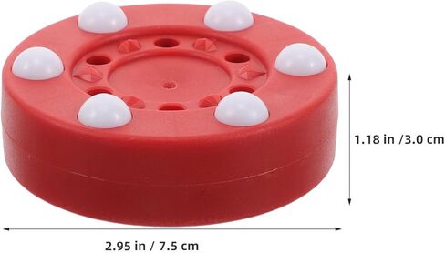 BESPORTBLE 2pcs Roller Hockey Training Pucks for Street Hockey Red Mark Inline Roller Equipment for Adults Practice in Kuwait