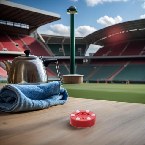 2pcs Roller Hockey Pucks with Red Mark Outdoor Training Ice Pucks for Street and Indoor Floor Hockey Practice for Men and Women in Kuwait