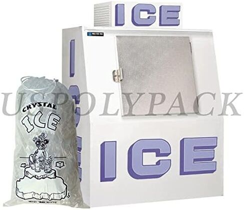 8 lb Ice Bags with Drawstrings 11 in x 18 in x 1.4 mil Case:500 Heavy Duty Commercial Grade in Saudi Arabia