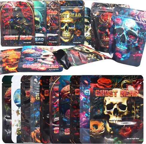 Self-Sealing Bags 4.92x3.74 Inch (12.5x9.5cm) Stand-Up Light Blocking Dustproof for Crafts & Small Collectibles (100) in Kuwait