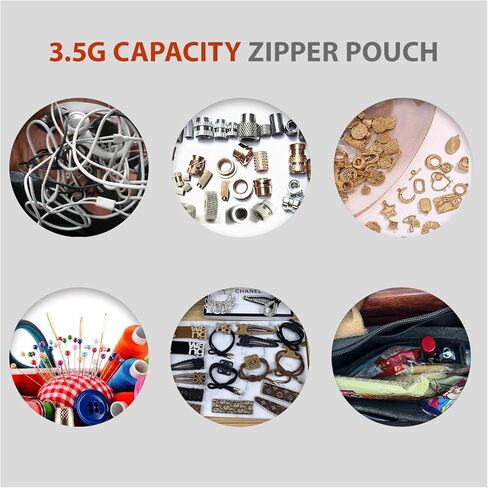 Self-Sealing Bags 4.92x3.74 Inch (12.5x9.5cm) Stand-Up Light Blocking Dustproof for Crafts & Small Collectibles (100) in Kuwait