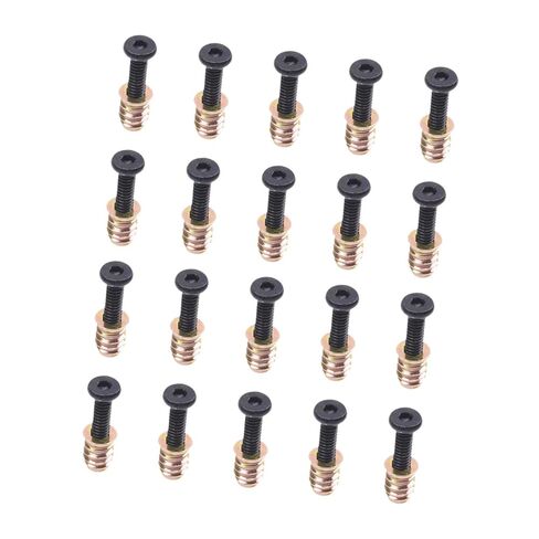 20 Pieces Screw Nut Set for Furniture Repair Multifunctional Accessories Easy to in Kuwait