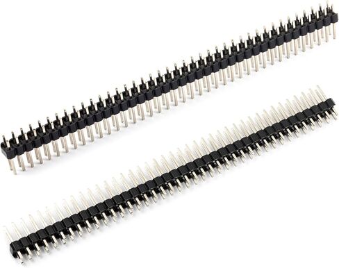 10pcs Break Away Strip Headers 2x40 80 Pin Headers Male 2.54mm Single Row Straight Needle Connector (11mm, 2x40) in Kuwait