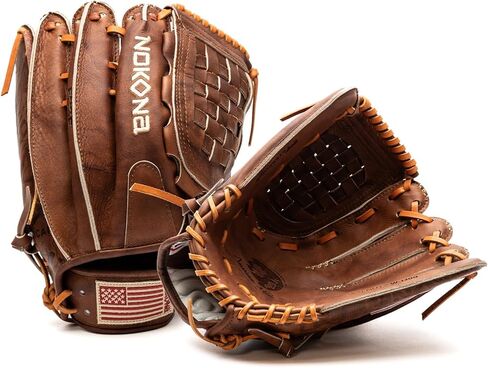 Nokona Walnut EP 13" Closed Web Outfield Baseball Glove in Kuwait