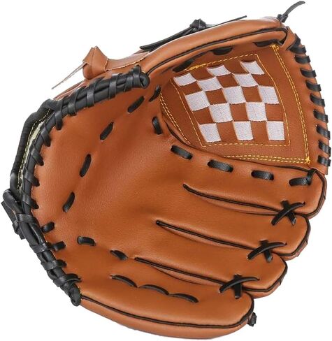 Baseball Glove Softball Gloves – Right Hand Throw 12.5" for Kids Youth Adult — Easy Break in Baseball Mitt (Brown, 12.5") in Saudi Arabia