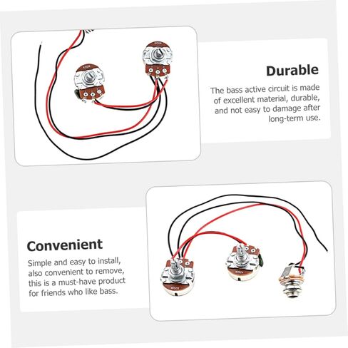 Bass Preamp Wiring Circuit Control Knob Guitar Refitting Reliable Bass Wiring Harness for Electric Guitar Parts in Saudi Arabia