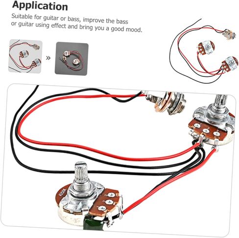 Bass Preamp Wiring Circuit Control Knob Guitar Refitting Reliable Bass Wiring Harness for Electric Guitar Parts in Saudi Arabia